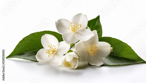 jasmine flowers isolated on white background