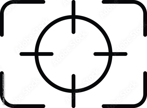 Focus icon․ Target camera symbol. Vector illustration