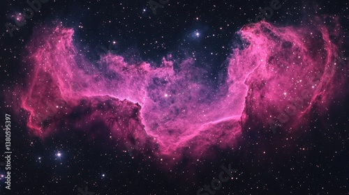 A vibrant and colorful depiction of a celestial nebula