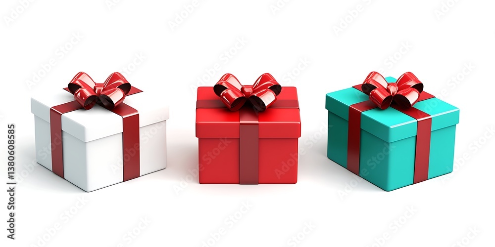 a group of boxes with bows a group of boxes with bows