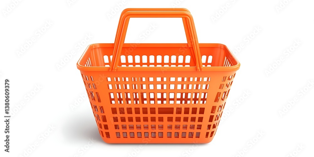 Fototapeta premium an orange shopping basket