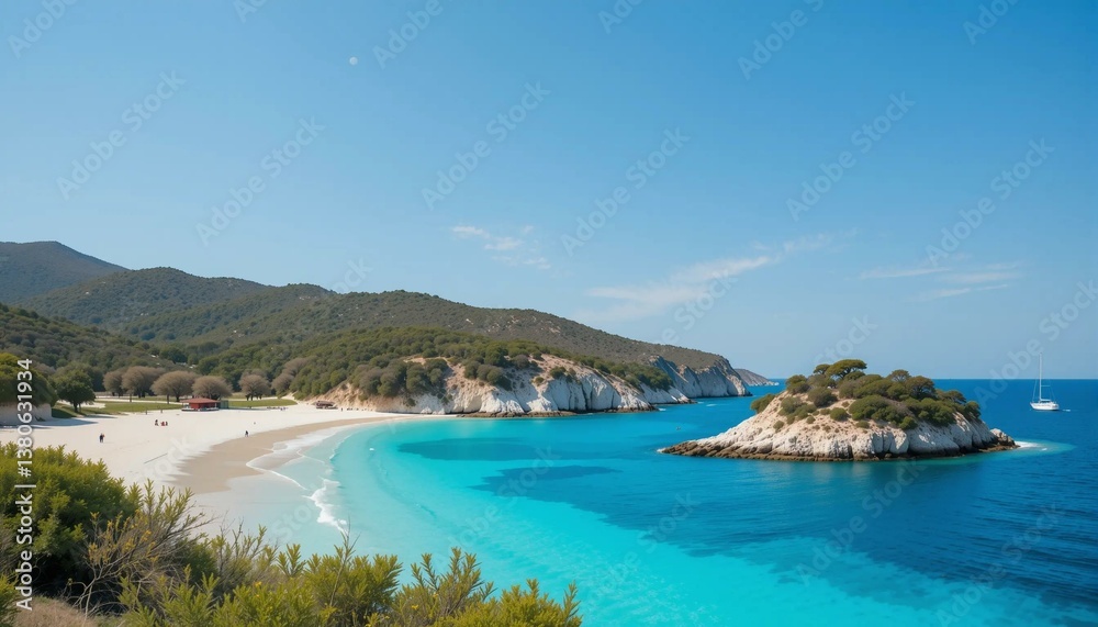 Scenic Coastal Paradise with crystal clear waters in the Mediterranean Scenic Coastal Paradise with crystal clear waters in the Mediterranean