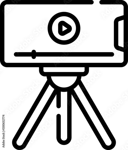 vlog Illustration on a white background.