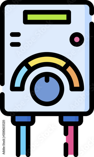 water heater Illustration on a white background.