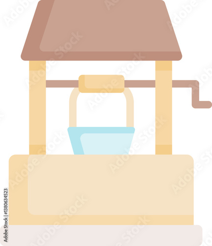 well Illustration on a white background.
