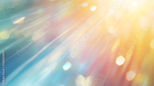 abstract lens flare bokeh background