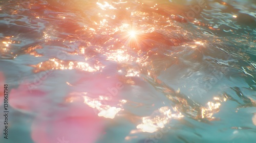 abstract lens flare bokeh background