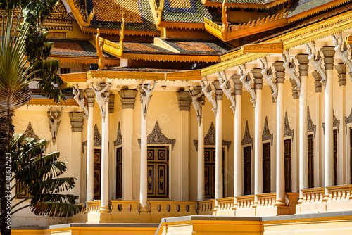 Obraz na płótnie Phnom Penh Royal Palace, Cambodia w salonie