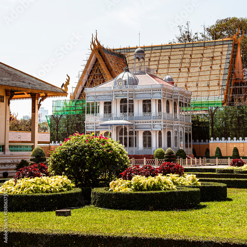 Obraz na płótnie Phnom Penh Royal Palace, Cambodia w salonie