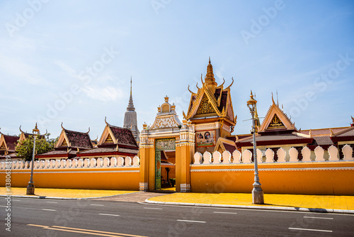Obraz na płótnie Phnom Penh Royal Palace, Cambodia w salonie