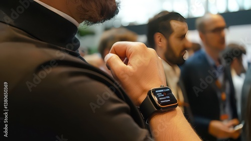Wallpaper Mural CEO discussing how wearable devices are providing real-time alerts to employees about potential safety hazards. Torontodigital.ca