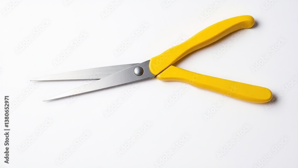 Bright Yellow Scissors, Ready for Crafting or Cutting Bright Yellow Scissors, Ready for Crafting or Cutting