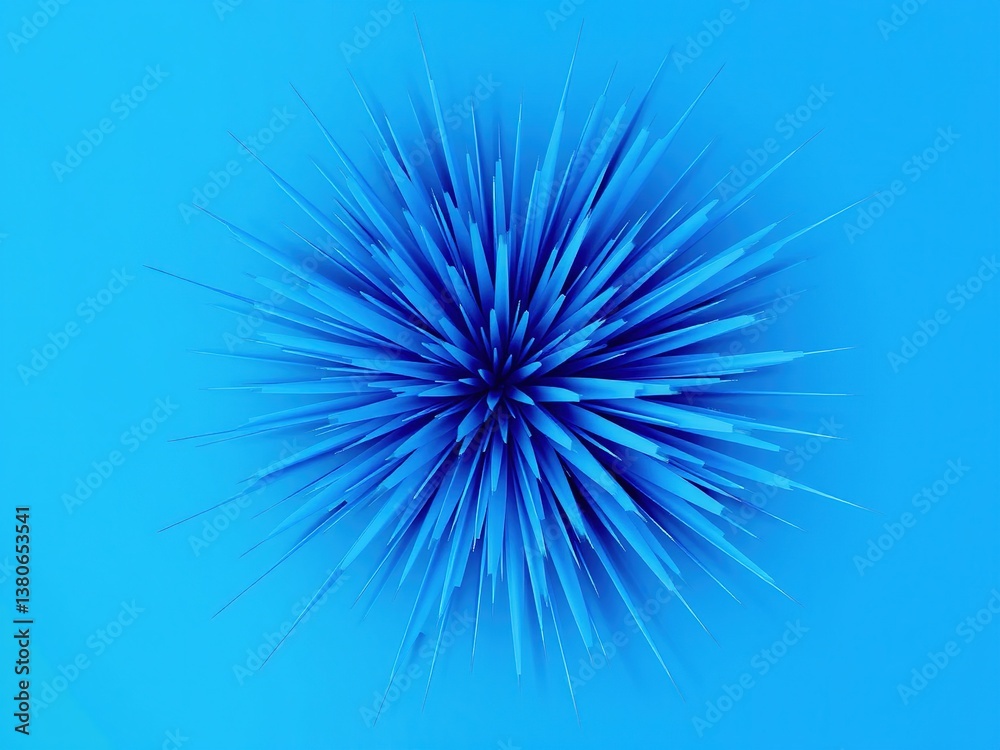 Obraz premium Azure Burst: Dynamic Blue Explosion Design