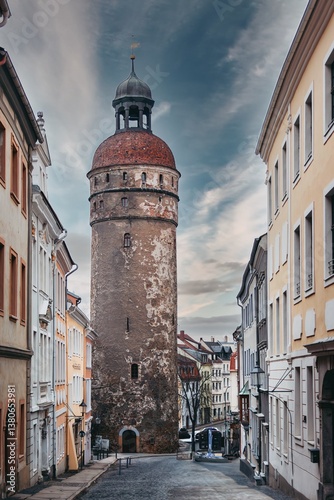 the lower market and old houses in Görlitz