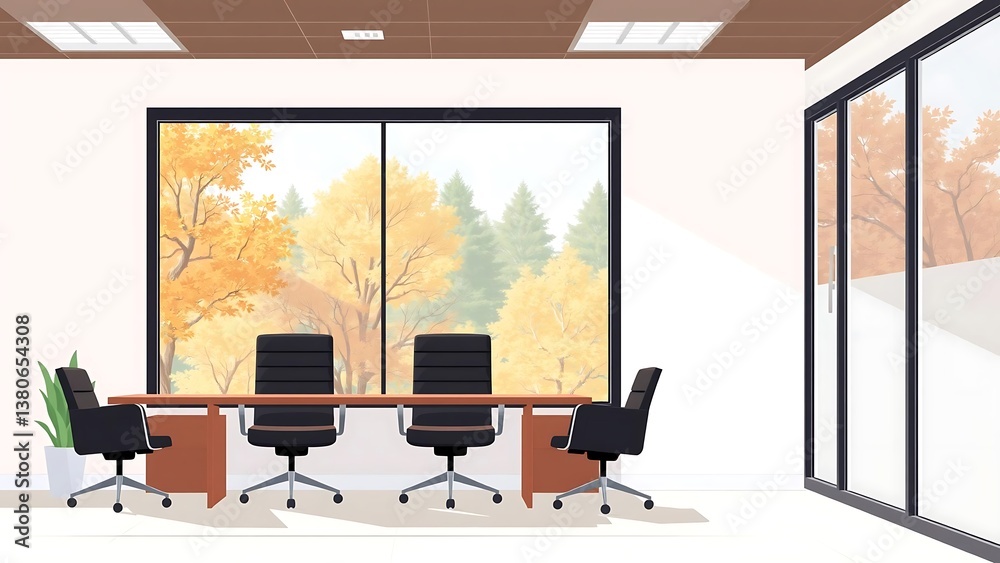 Fototapeta premium Empty Business Office