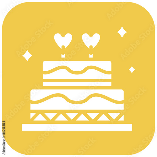 Anniversary Cake Topper Icon