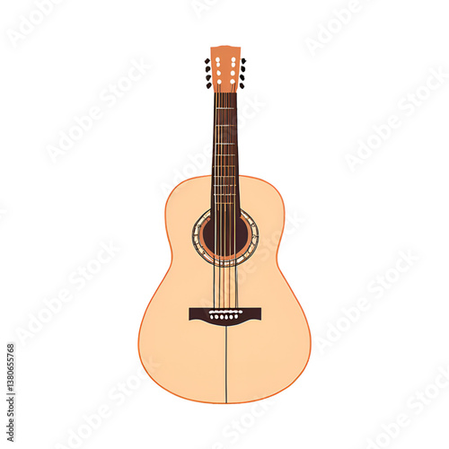 acoustic guitar vector illustration
