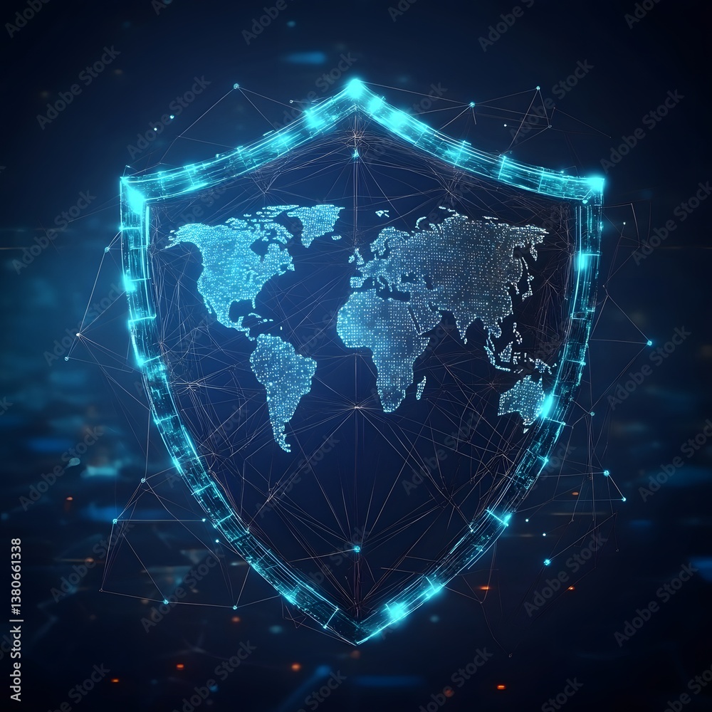 Digital representation of global security and data protection