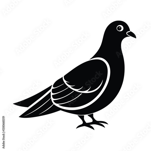 Dove vector silhouette