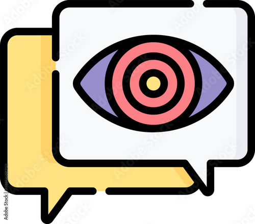 spyware Illustration on a white background.