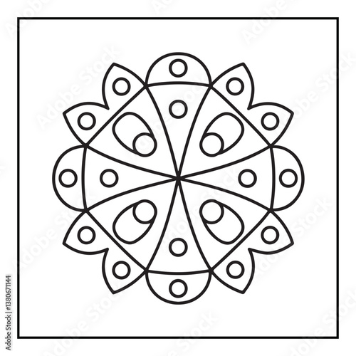 Mandala, mandala coloring book, mandala coloring pages, bold & easy coloring pages, line art, black and white, illustration, mandala abstract, mandala background, mandala shapes, mandala painting