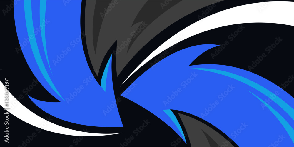 Abstract background modern vector racing 3d blue. Wide Banner Design Abstract background modern vector racing 3d blue. Wide Banner Design