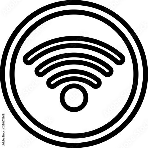 wifi Illustration on a white background.