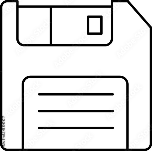 floppy disk Illustration on a white background.