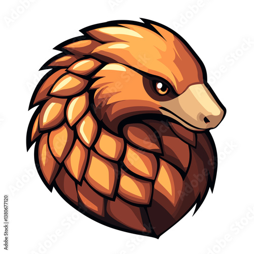 Vector logo showcasing mighty ground creature in side view for esports branding and event identity creation