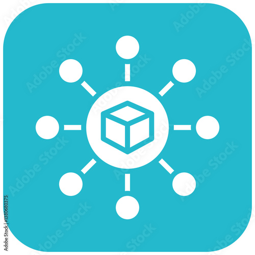 Blockchain Node Icon