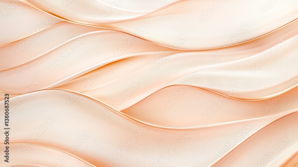Cream Texture, Smooth, Flowing, Abstract Cream Texture, Smooth, Flowing, Abstract