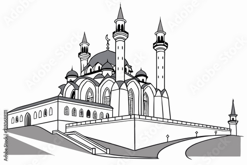 vector illustration of mosque