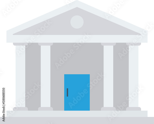 bank Illustration on a white background.