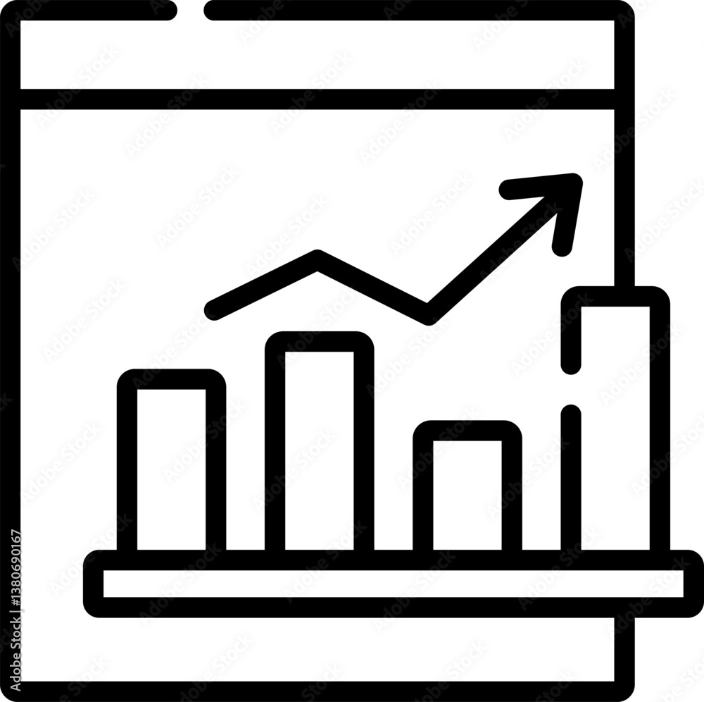 growth Illustration on a white background growth Illustration on a white background