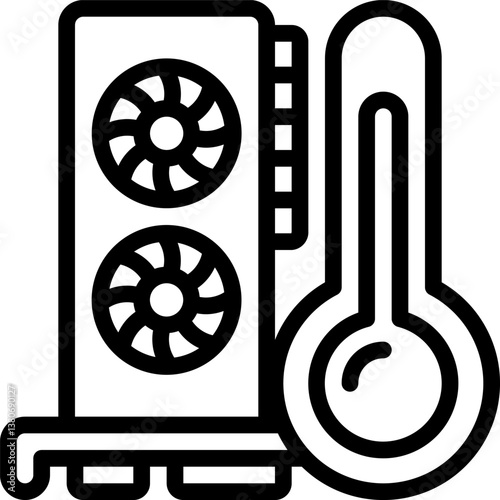 gpu Illustration on a white background
