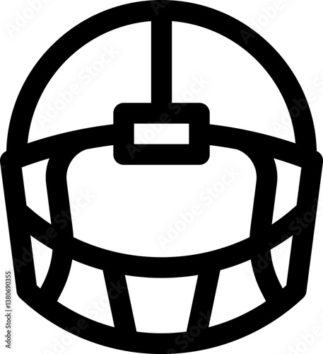 helmet Illustration on a white background