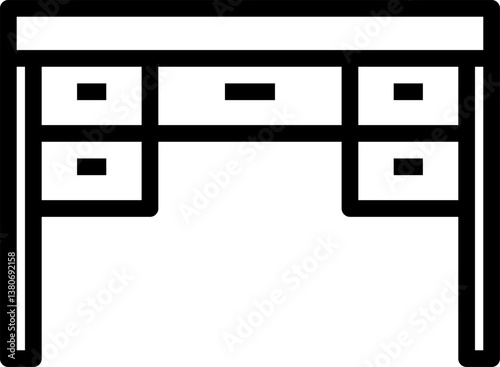 table Illustration on a white background