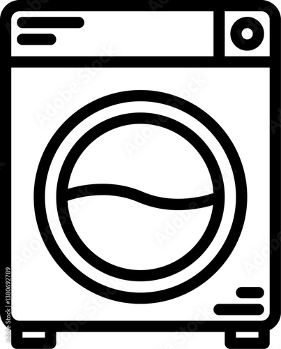 washing machine Illustration on a white background