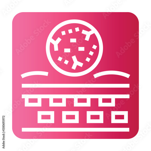 Infectious disease black line icon for digital and print projects.