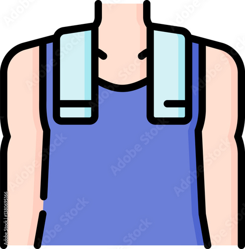 wrestler Illustration on a white background