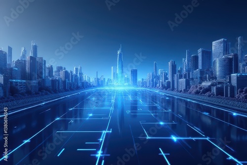 Digital Decentralized Finance Hosting Solutions Illustration