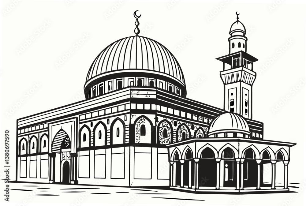 Obraz premium taj mahal vector
