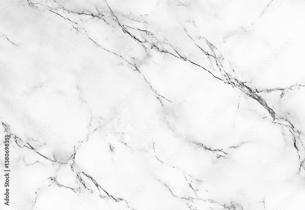 White marble texture and elegant white marble surface showcasing intricate black veining background.