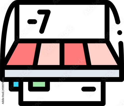display Illustration on a white background.
