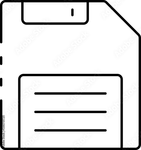 floppy disk Illustration on a white background.