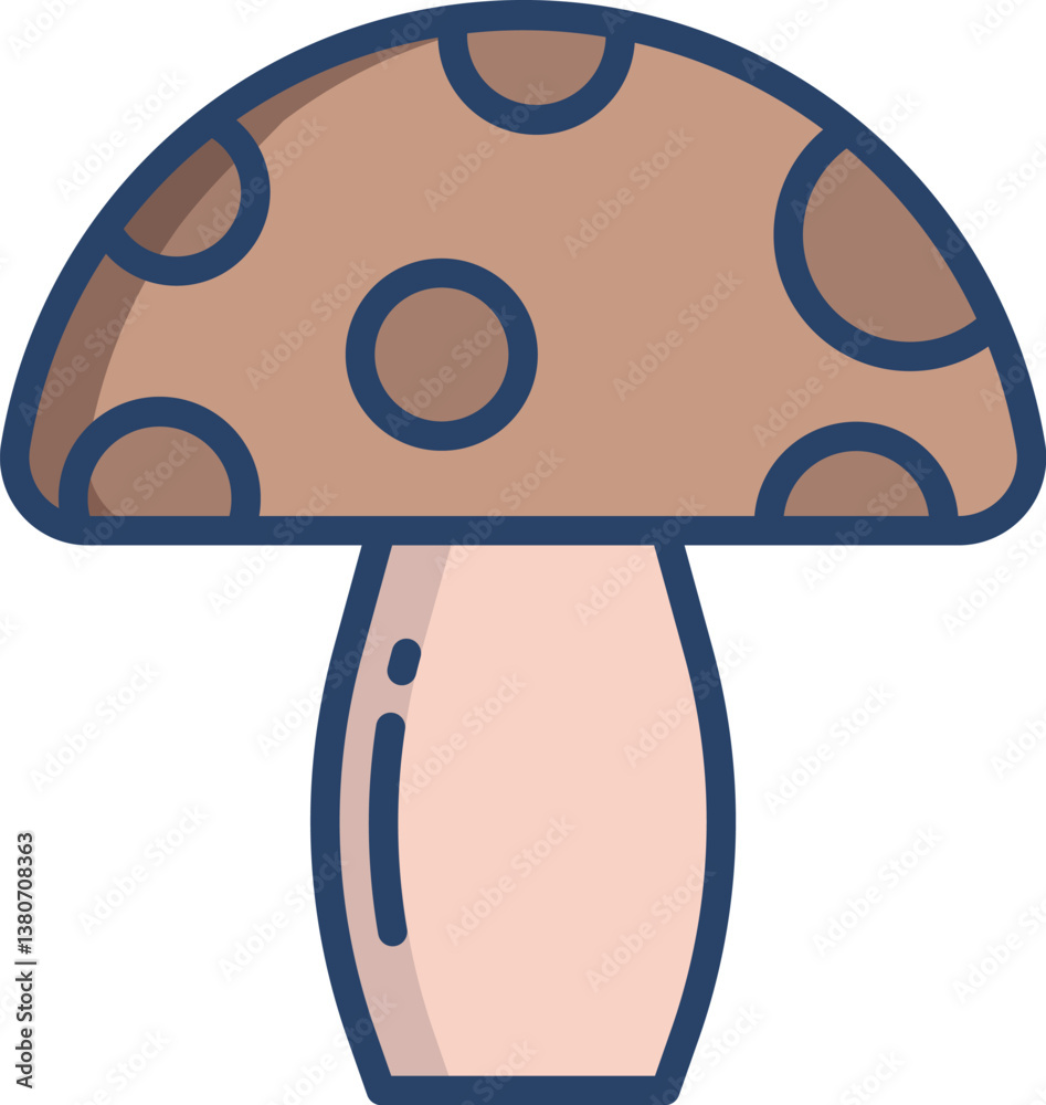 mushroom (2) Illustration on a white background mushroom (2) Illustration on a white background