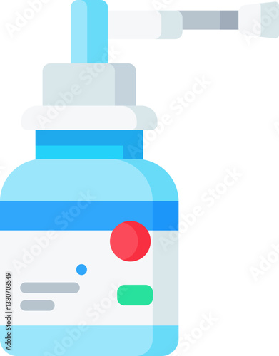 nasal spray Illustration on a white background