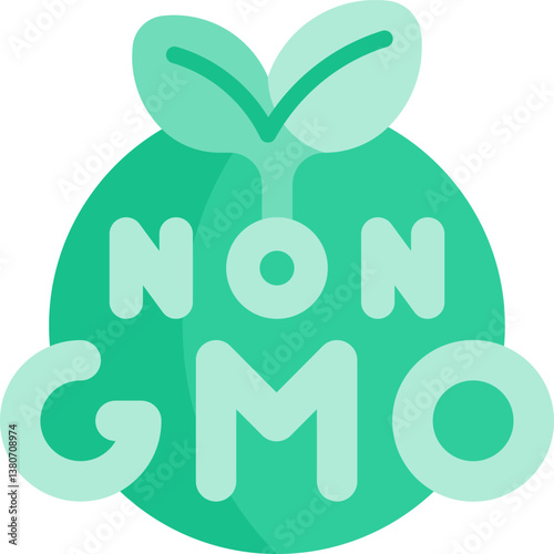no gmo Illustration on a white background