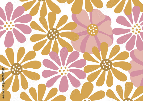 Blossoms Illustration for Wall Art, Book Covers, Invitations