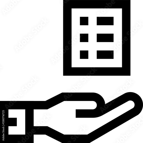 receiving Illustration on a white background.
